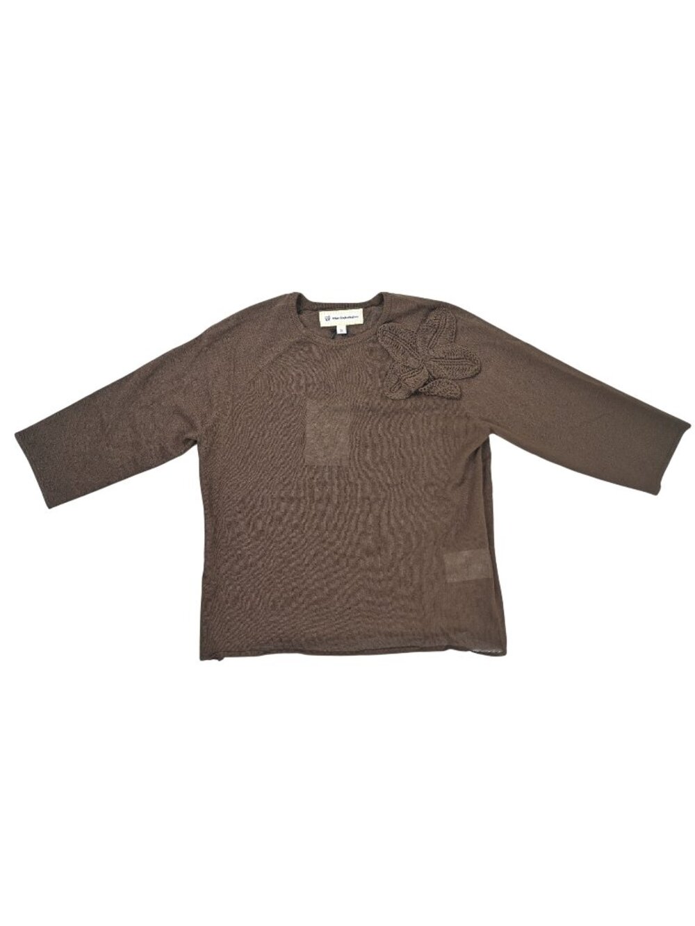 Urban Sophistication FT01 Floral Raglan T-Shirt in Brown